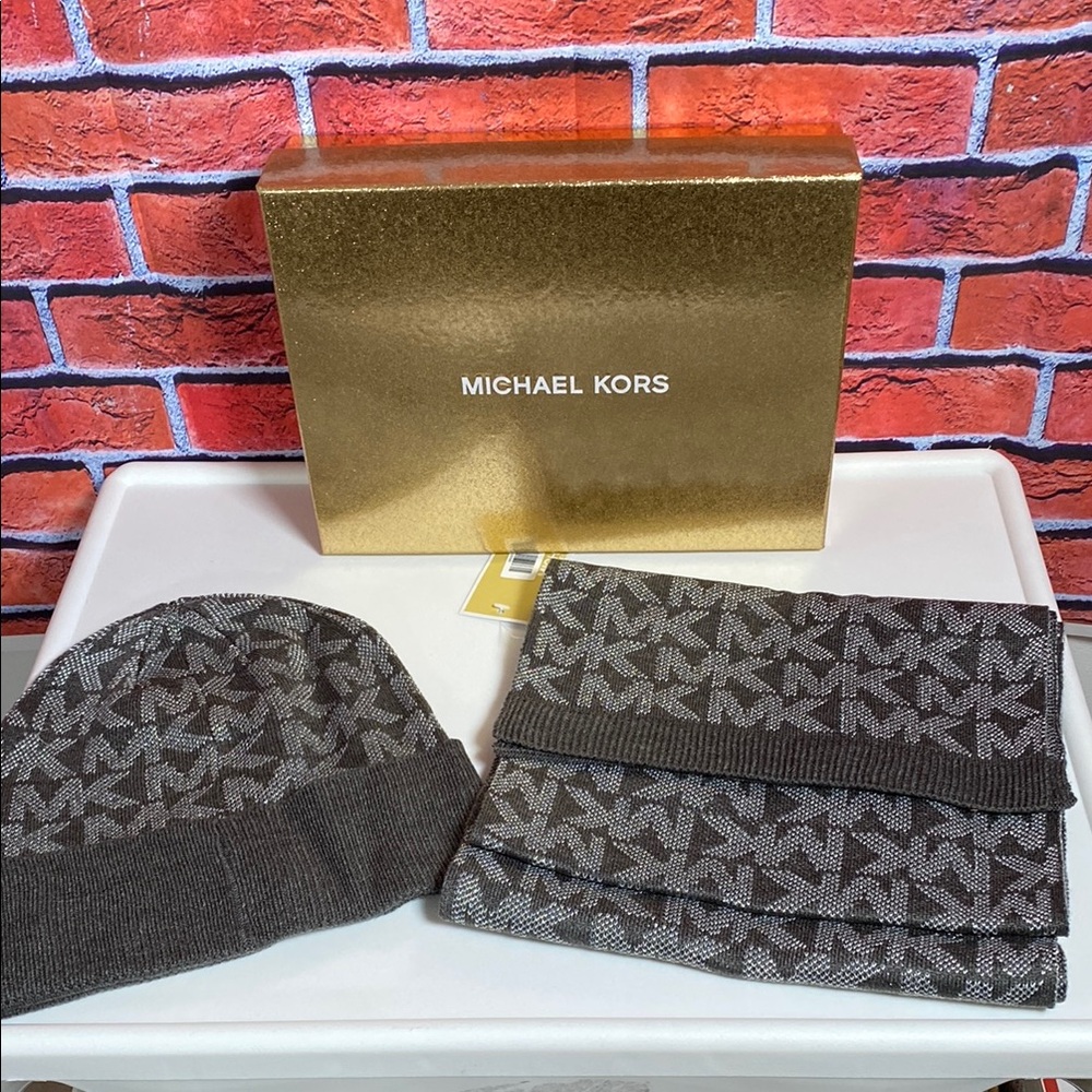 MICHAEL KORS‎ Women's Logo Shine Gift Box Set 2 Pieces Derby Melange